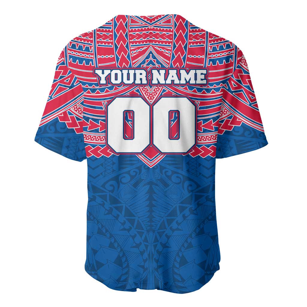 Personalized Western Bulldogs Baseball Jersey Polynesian Tribal Pattern Heritage Football