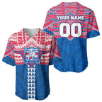 Personalized Western Bulldogs Baseball Jersey Polynesian Tribal Pattern Heritage Football