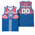 Personalized Western Bulldogs Basketball Jersey Polynesian Tribal Pattern Heritage Football