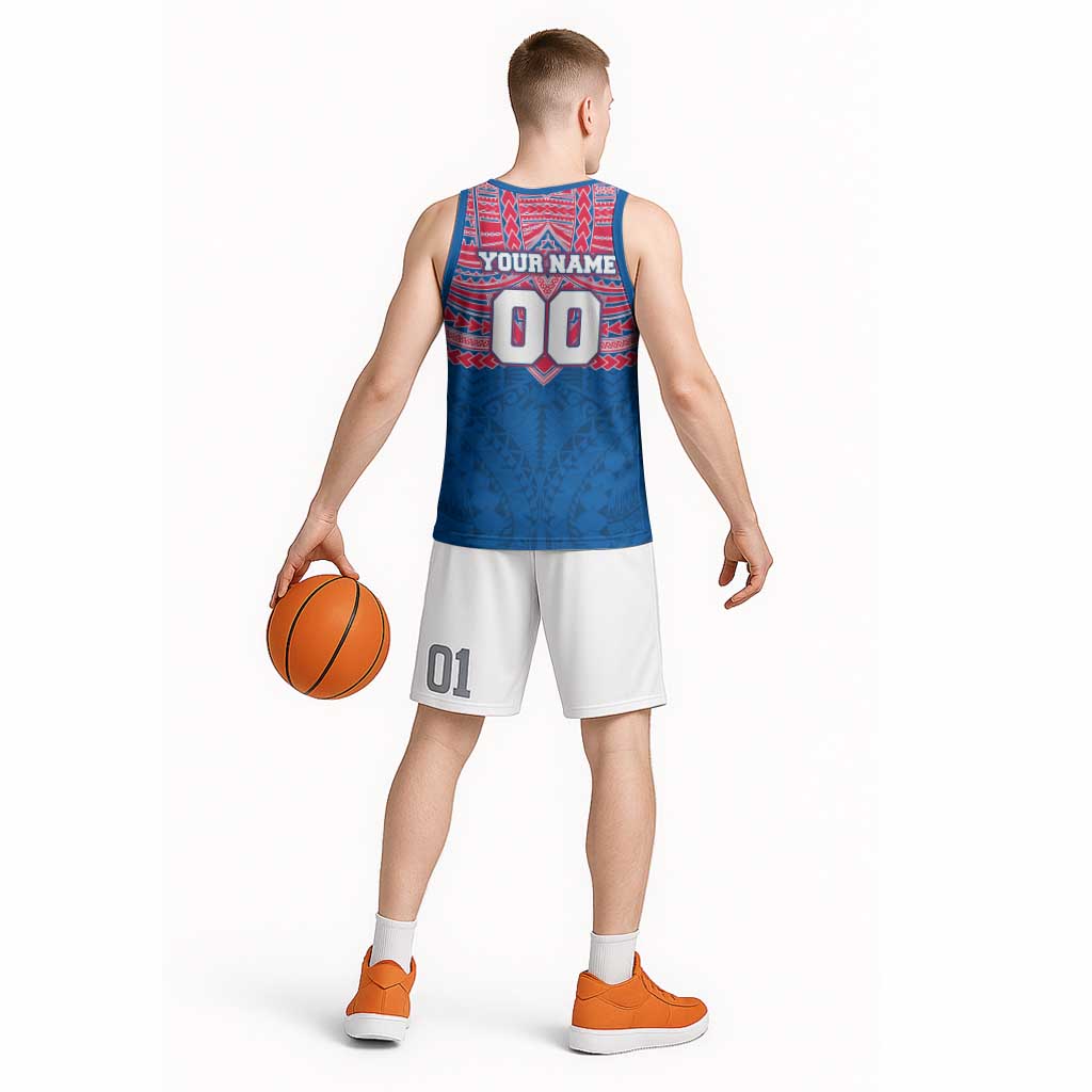 Personalized Western Bulldogs Basketball Jersey Polynesian Tribal Pattern Heritage Football