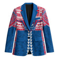 Personalized Western Bulldogs Blazer Polynesian Tribal Pattern Heritage Football