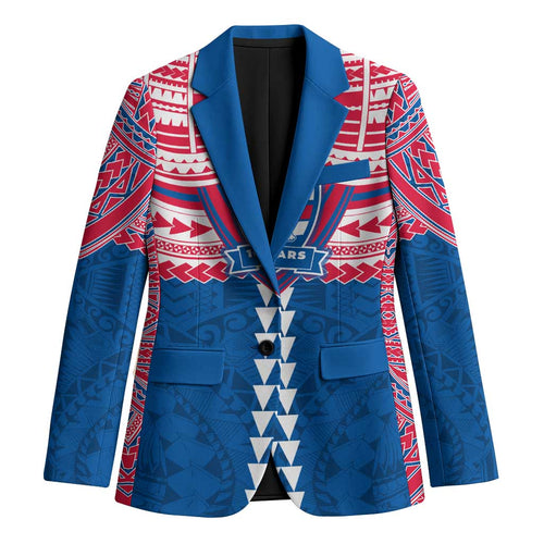 Personalized Western Bulldogs Blazer Polynesian Tribal Pattern Heritage Football