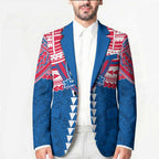 Personalized Western Bulldogs Blazer Polynesian Tribal Pattern Heritage Football