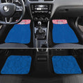 Personalized Western Bulldogs Car Mats Polynesian Tribal Pattern Heritage Football