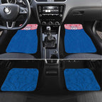 Personalized Western Bulldogs Car Mats Polynesian Tribal Pattern Heritage Football