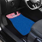 Personalized Western Bulldogs Car Mats Polynesian Tribal Pattern Heritage Football