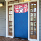 Personalized Western Bulldogs Door Cover Polynesian Tribal Pattern Heritage Football