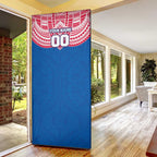 Personalized Western Bulldogs Door Cover Polynesian Tribal Pattern Heritage Football