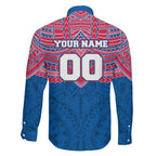 Personalized Western Bulldogs Family Matching Tank Maxi Dress and Hawaiian Shirt Polynesian Tribal Pattern Heritage Football