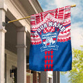 Personalized Western Bulldogs Garden Flag Polynesian Tribal Pattern Heritage Football