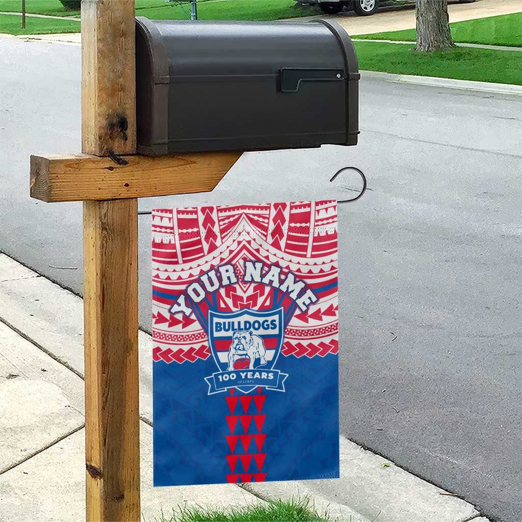 Personalized Western Bulldogs Garden Flag Polynesian Tribal Pattern Heritage Football