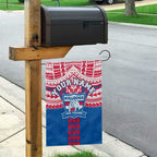 Personalized Western Bulldogs Garden Flag Polynesian Tribal Pattern Heritage Football