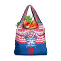 Personalized Western Bulldogs Grocery Bag Polynesian Tribal Pattern Heritage Football