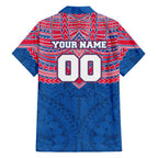 Personalized Western Bulldogs Hawaiian Shirt Polynesian Tribal Pattern Heritage Football