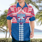 Personalized Western Bulldogs Hawaiian Shirt Polynesian Tribal Pattern Heritage Football