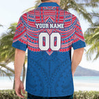 Personalized Western Bulldogs Hawaiian Shirt Polynesian Tribal Pattern Heritage Football