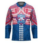 Personalized Western Bulldogs Hockey Jersey Polynesian Tribal Pattern Heritage Football