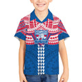 Personalized Western Bulldogs Kid Hawaiian Shirt Polynesian Tribal Pattern Heritage Football