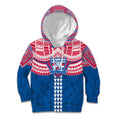 Personalized Western Bulldogs Kid Hoodie Polynesian Tribal Pattern Heritage Football