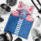 Personalized Western Bulldogs Men Tank Top Polynesian Tribal Pattern Heritage Football