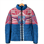 Personalized Western Bulldogs Padded Jacket Polynesian Tribal Pattern Heritage Football