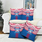 Personalized Western Bulldogs Pillow Cover Polynesian Tribal Pattern Heritage Football