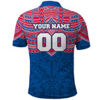 Personalized Western Bulldogs Polo Shirt Polynesian Tribal Pattern Heritage Football