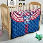 Personalized Western Bulldogs Quilt Polynesian Tribal Pattern Heritage Football