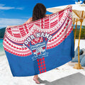 Personalized Western Bulldogs Sarong Polynesian Tribal Pattern Heritage Football
