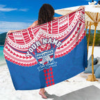 Personalized Western Bulldogs Sarong Polynesian Tribal Pattern Heritage Football