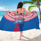 Personalized Western Bulldogs Sarong Polynesian Tribal Pattern Heritage Football