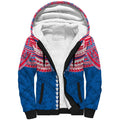 Personalized Western Bulldogs Sherpa Hoodie Polynesian Tribal Pattern Heritage Football