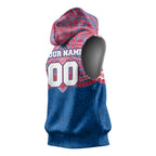 Personalized Western Bulldogs Sleeveless Hoodie Polynesian Tribal Pattern Heritage Football