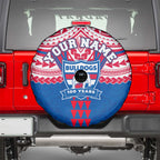 Personalized Western Bulldogs Spare Tire Cover Polynesian Tribal Pattern Heritage Football