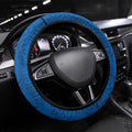 Western Bulldogs Steering Wheel Cover Polynesian Tribal Pattern Heritage Football