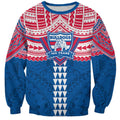 Personalized Western Bulldogs Sweatshirt Polynesian Tribal Pattern Heritage Football