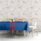 Personalized Western Bulldogs Tablecloth Polynesian Tribal Pattern Heritage Football