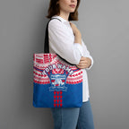 Personalized Western Bulldogs Tote Bag Polynesian Tribal Pattern Heritage Football
