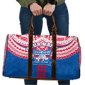 Personalized Western Bulldogs Travel Bag Polynesian Tribal Pattern Heritage Football