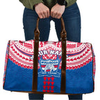 Personalized Western Bulldogs Travel Bag Polynesian Tribal Pattern Heritage Football