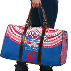 Personalized Western Bulldogs Travel Bag Polynesian Tribal Pattern Heritage Football