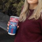 Personalized Western Bulldogs Tumbler Cup Polynesian Tribal Pattern Heritage Football