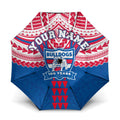Personalized Western Bulldogs Umbrella Polynesian Tribal Pattern Heritage Football