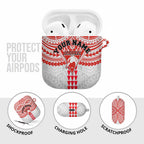 Personalized Sydney Swans AirPods Case Polynesian Tribal Pattern Heritage Football