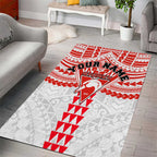 Personalized Sydney Swans Area Rug Polynesian Tribal Pattern Heritage Football