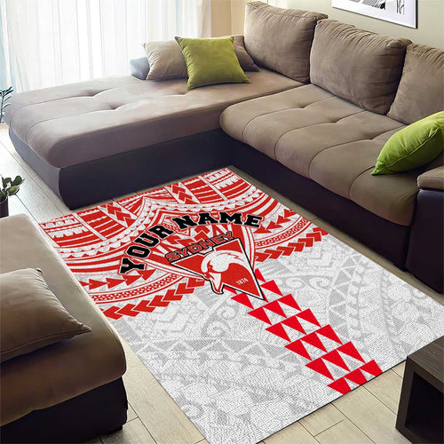 Personalized Sydney Swans Area Rug Polynesian Tribal Pattern Heritage Football