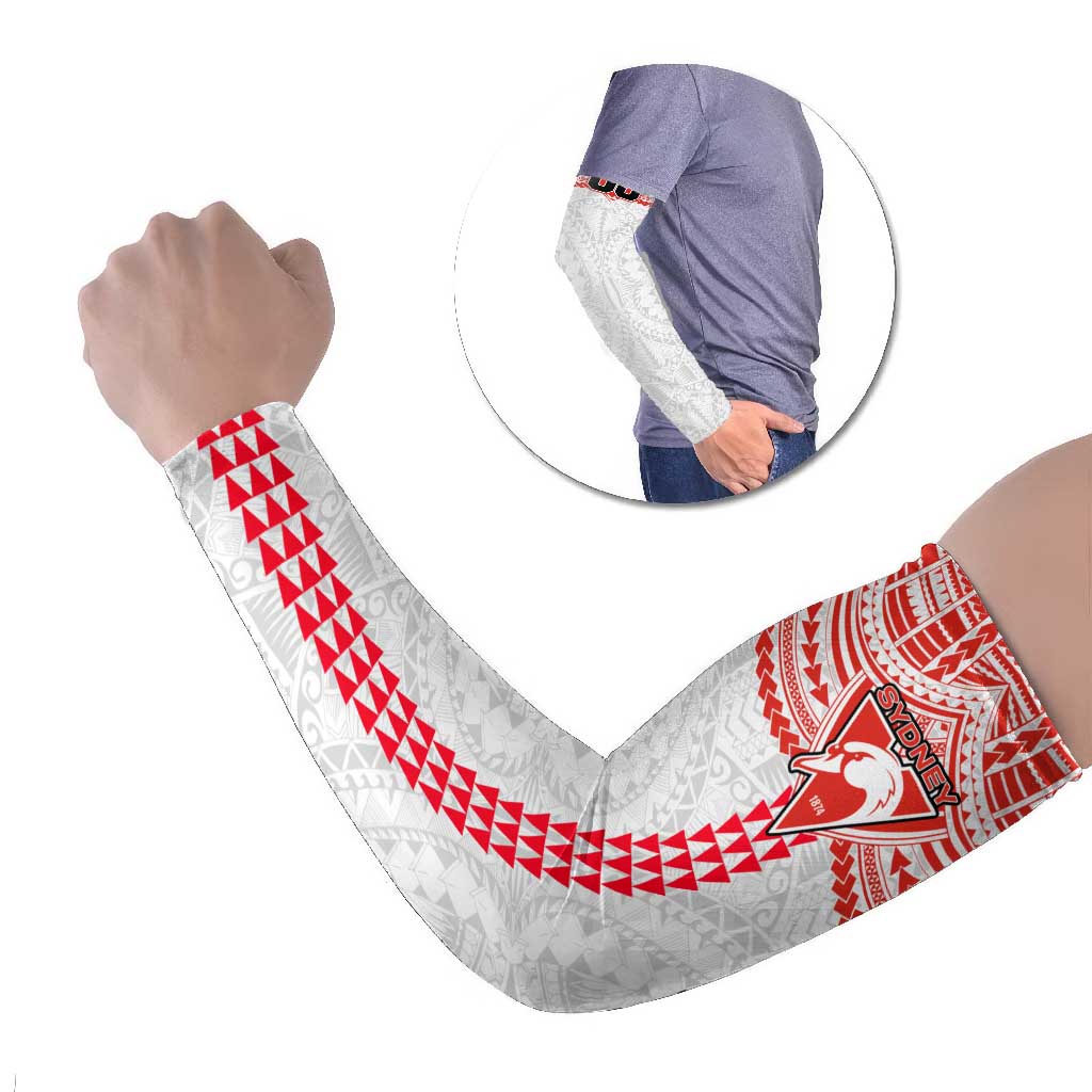 Personalized Sydney Swans Arm Sleeves Polynesian Tribal Pattern Heritage Football