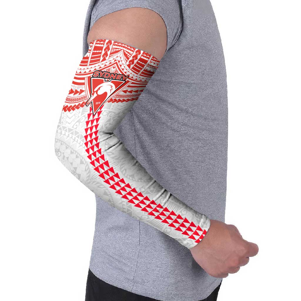 Personalized Sydney Swans Arm Sleeves Polynesian Tribal Pattern Heritage Football
