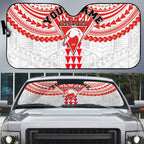 Personalized Sydney Swans Auto Sun Shade Polynesian Tribal Pattern Heritage Football