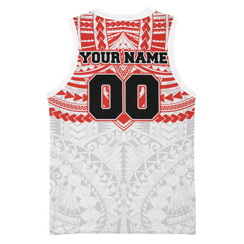 Personalized Sydney Swans Basketball Jersey Polynesian Tribal Pattern Heritage Football